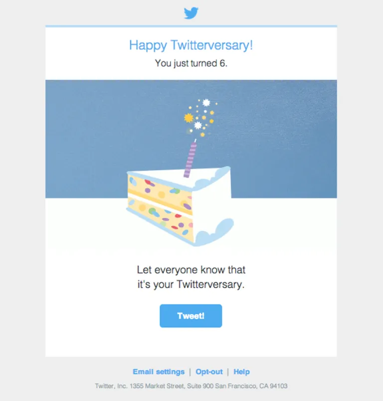 Happy Twitterversary Collection By Optimite
